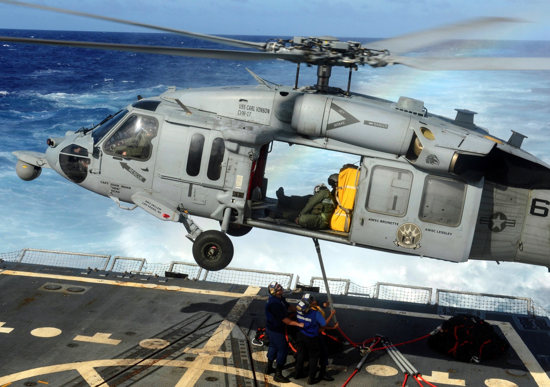 hsc-15 red lions helicopter sea combat squadron us navy mh-60s seahawk cvw-17 uss carl vinson cvn-70 45