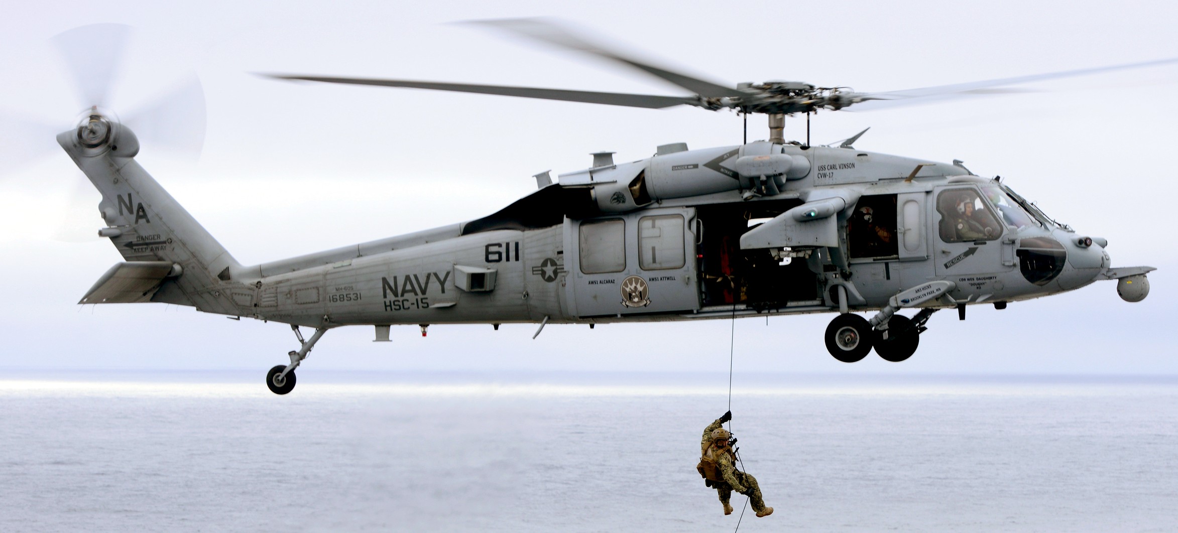 hsc-15 red lions helicopter sea combat squadron us navy mh-60s seahawk cvw-17 uss carl vinson cvn-70 53