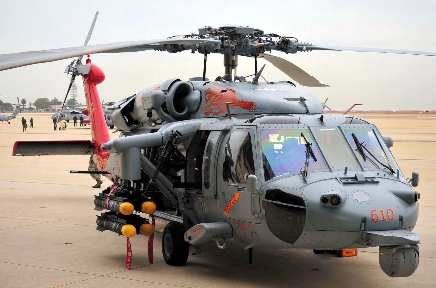 hsc-15 red lions helicopter sea combat squadron us navy mh-60s seahawk 60 hellfire missile