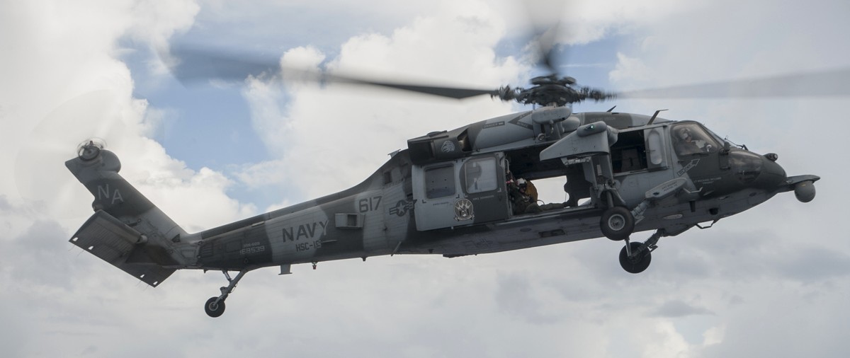 hsc-15 red lions helicopter sea combat squadron us navy mh-60s seahawk cvw-17 uss carl vinson cvn-70 77