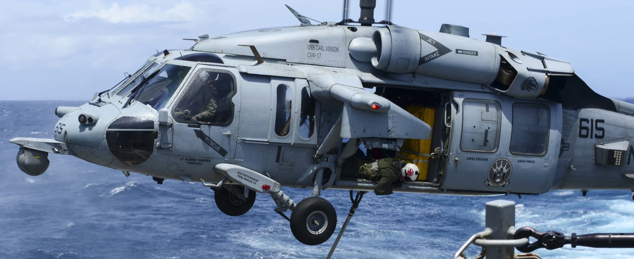 hsc-15 red lions helicopter sea combat squadron us navy mh-60s seahawk cvw-17 uss carl vinson cvn-70 80