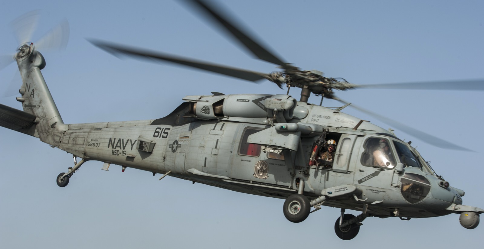 hsc-15 red lions helicopter sea combat squadron us navy mh-60s seahawk cvw-17 uss carl vinson cvn-70 83