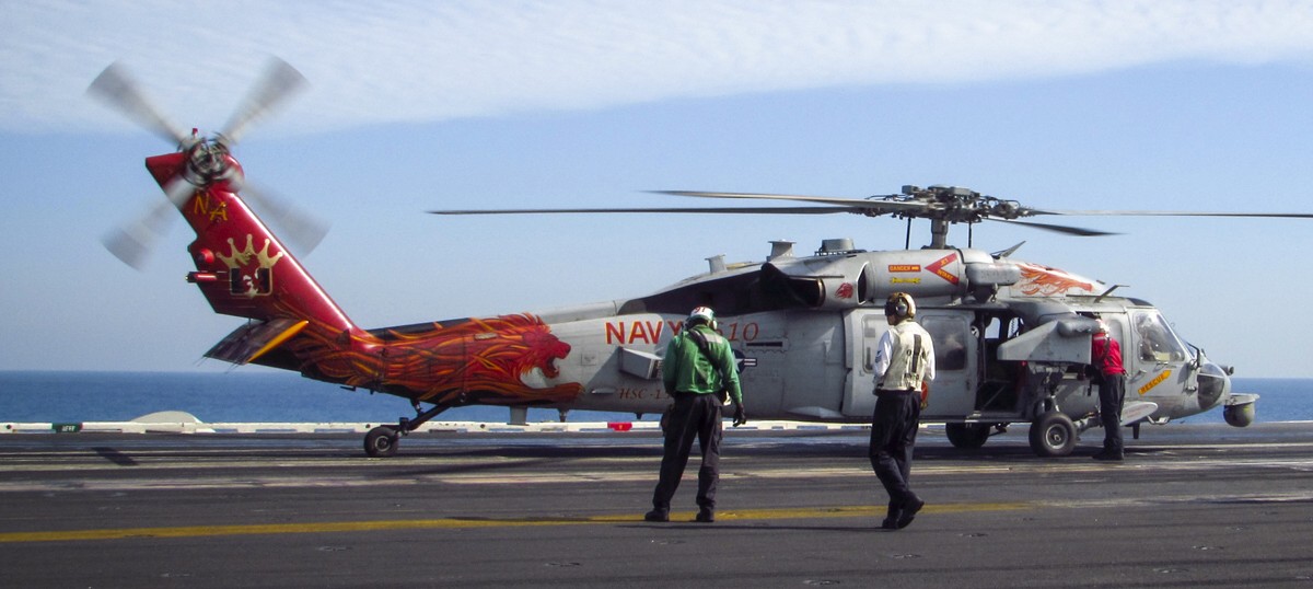 hsc-15 red lions helicopter sea combat squadron us navy mh-60s seahawk cvw-17 uss carl vinson cvn-70 85
