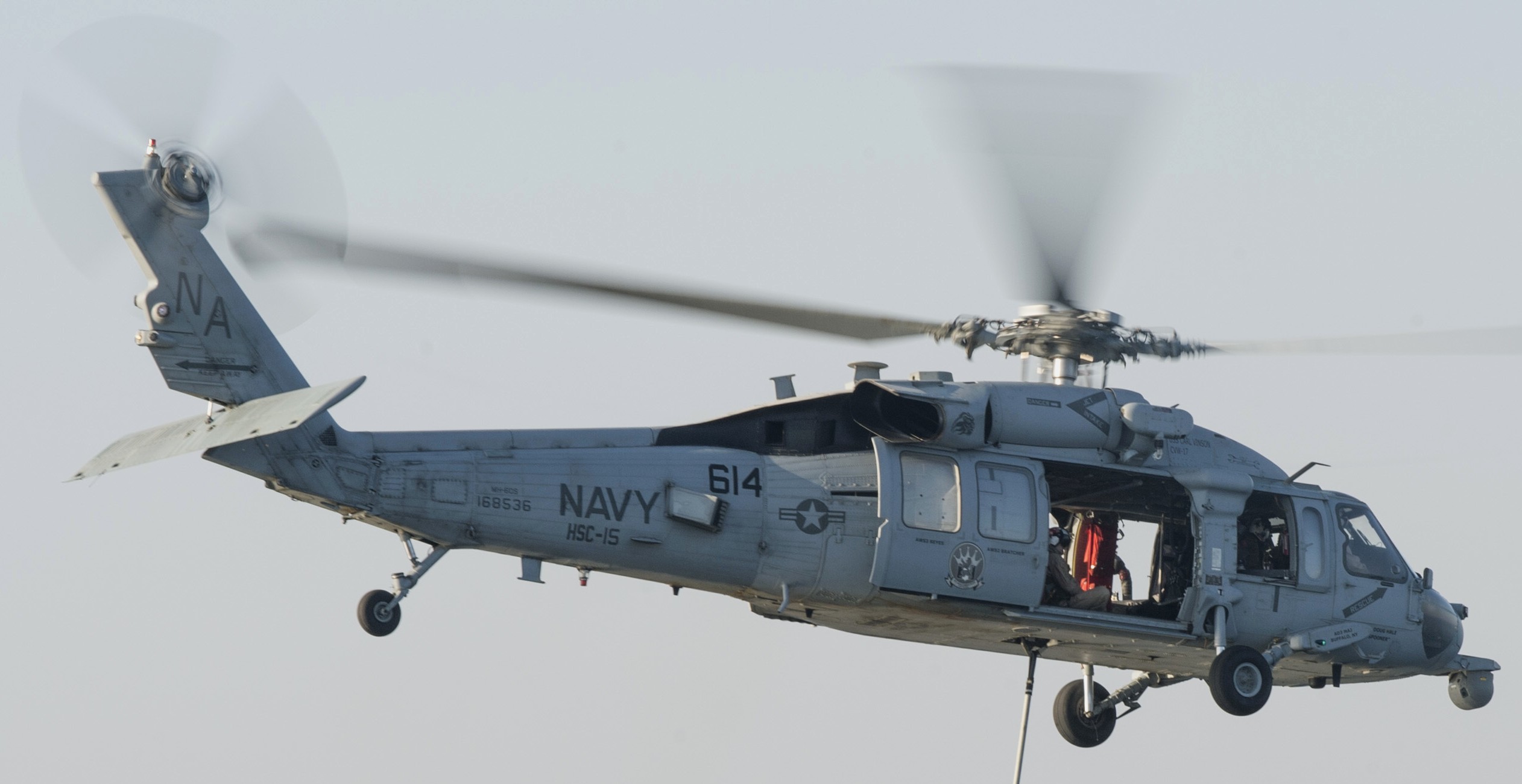 hsc-15 red lions helicopter sea combat squadron us navy mh-60s seahawk cvw-17 uss carl vinson cvn-70 89