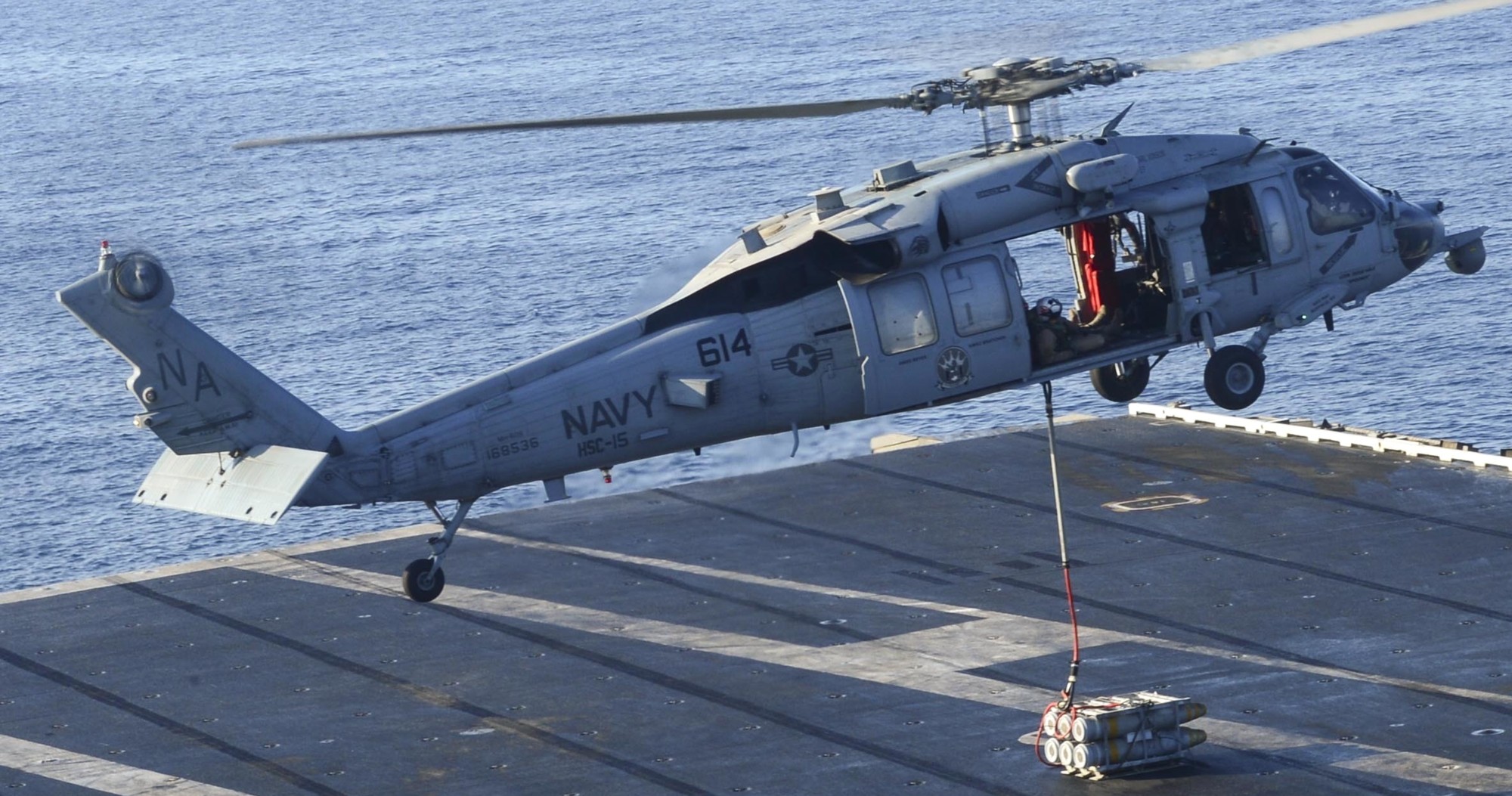 hsc-15 red lions helicopter sea combat squadron us navy mh-60s seahawk cvw-17 uss carl vinson cvn-70 90