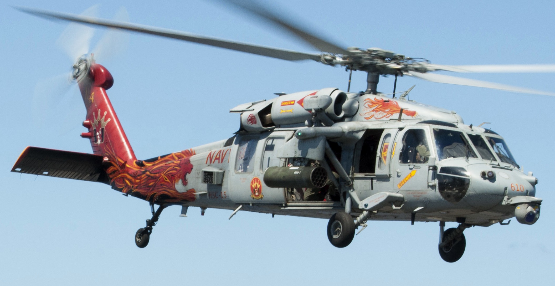 hsc-15 red lions helicopter sea combat squadron us navy mh-60s seahawk 95
