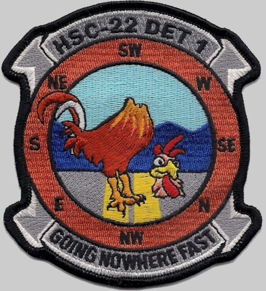 hsc-22 sea knights detachment 1 patch insignia us navy