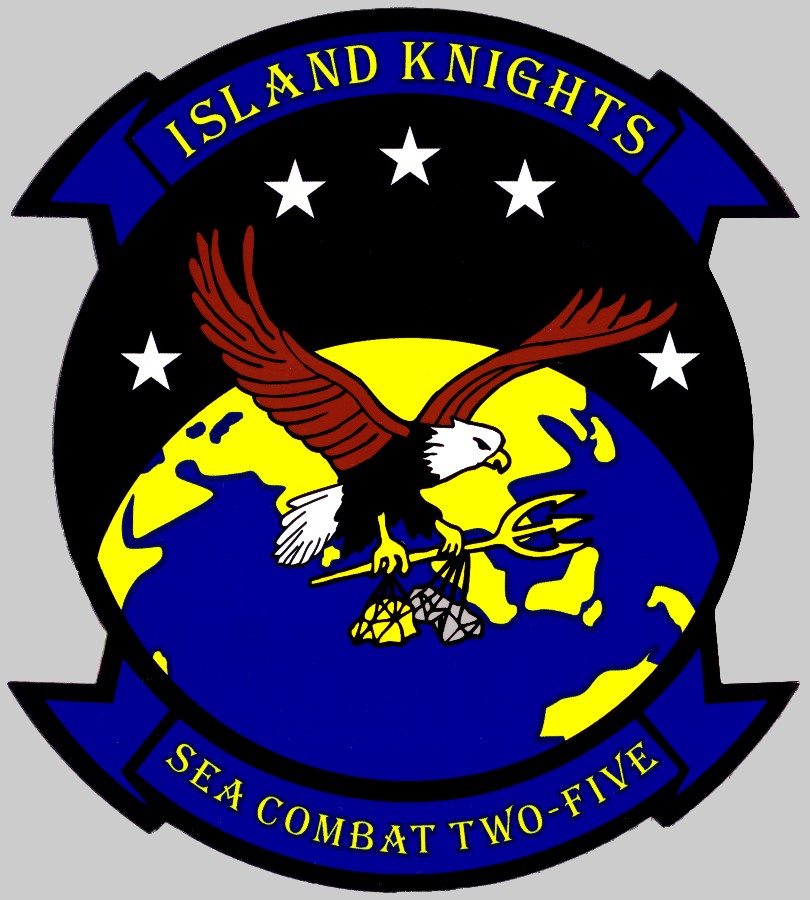 hsc-25 island knights insignia crest patch badge us navy mh-60s seahawk squadron