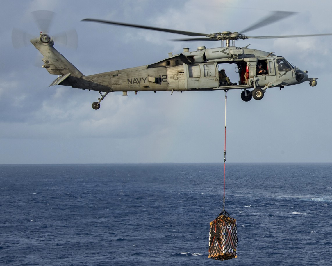 hsc-4 black knights helicopter sea combat squadron us navy mh-60s seahawk 2017 53 carrier air wing cvw-2