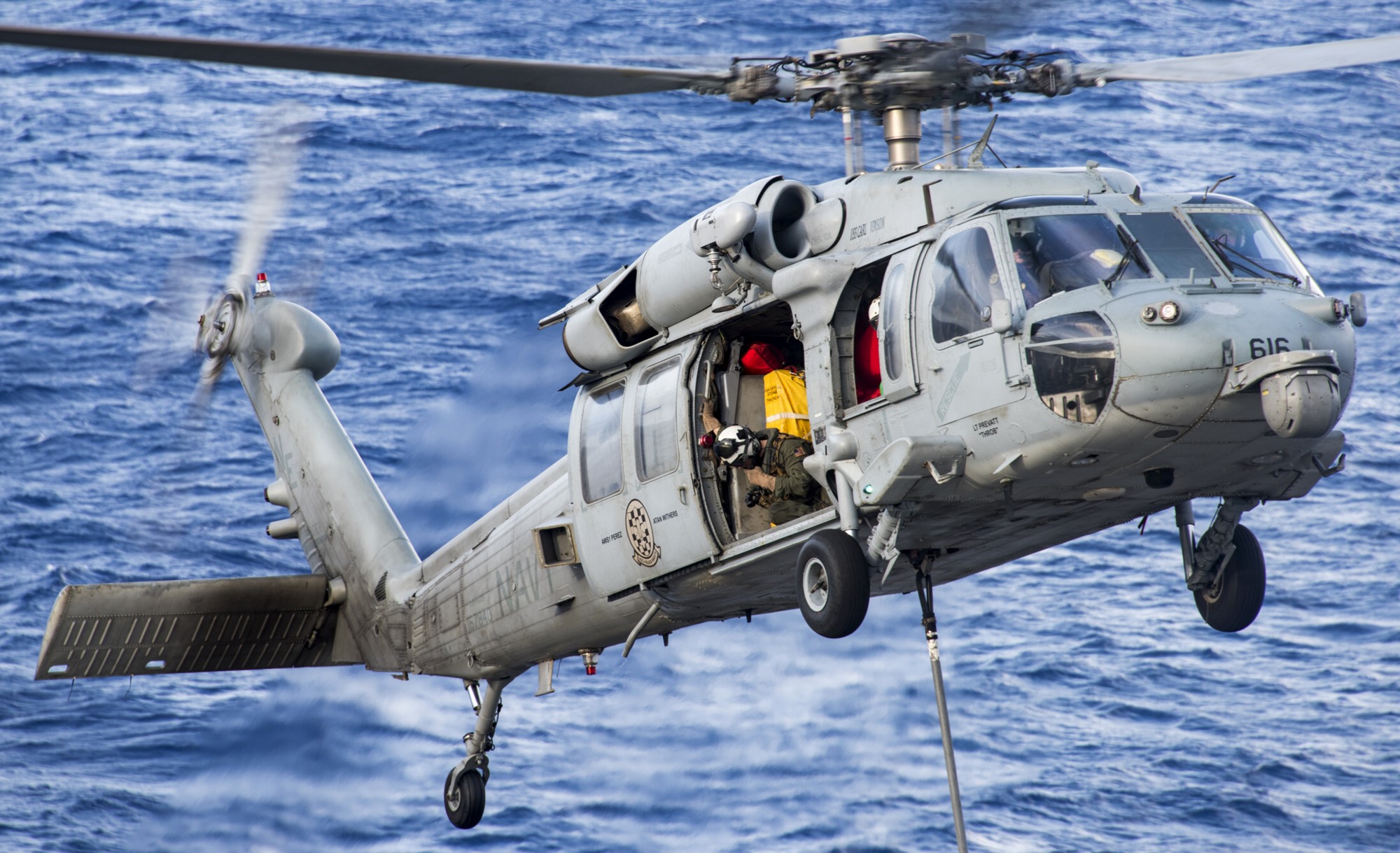 hsc-4 black knights helicopter sea combat squadron us navy mh-60s seahawk 2017 54 cvw-2 uss carl vinson cvn-70