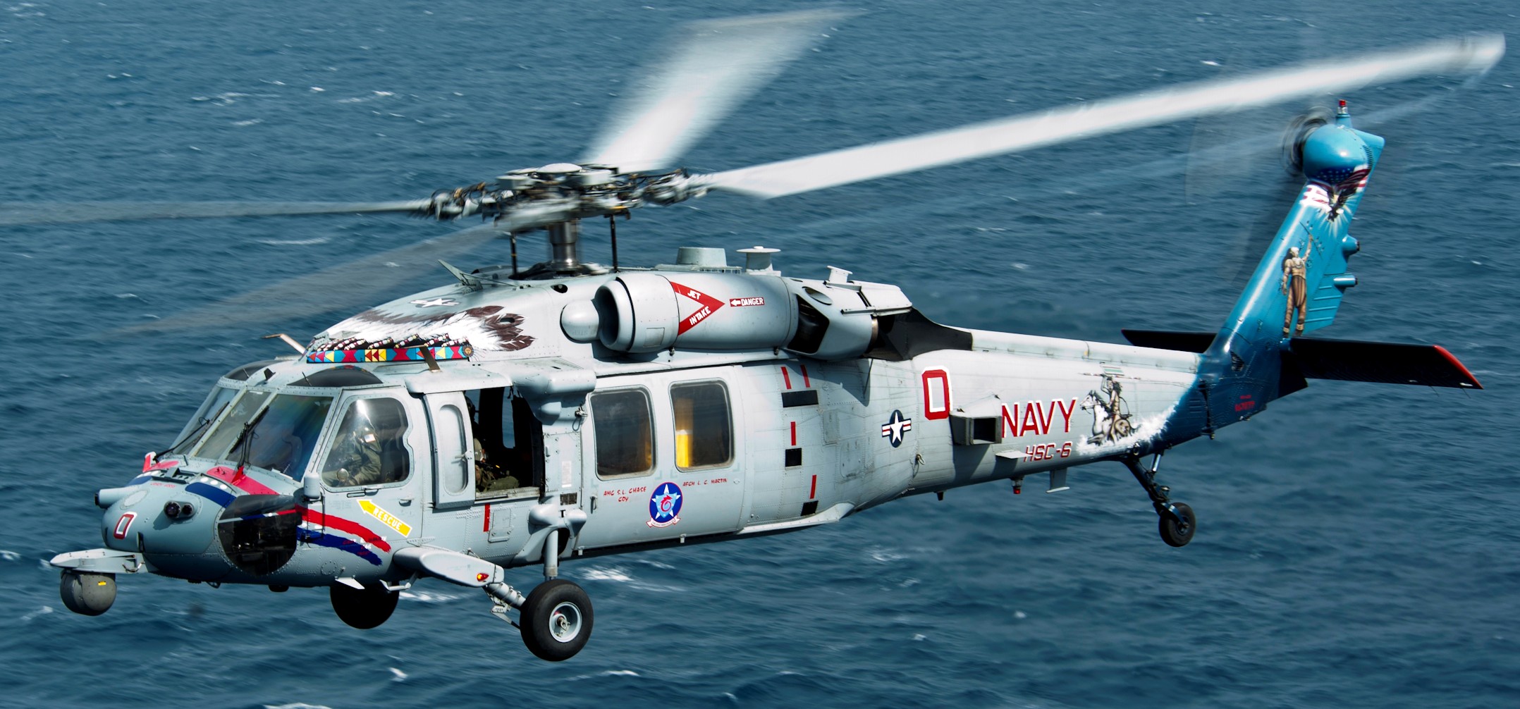 hsc-6 screamin indians helicopter sea combat squadron mh-60s seahawk us navy