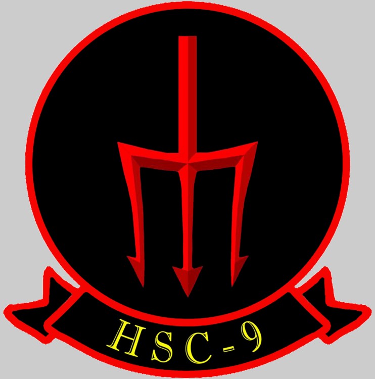 hsc-9 tridents insignia crest patch helicopter sea combat squadron us navy mh-60s seahawk