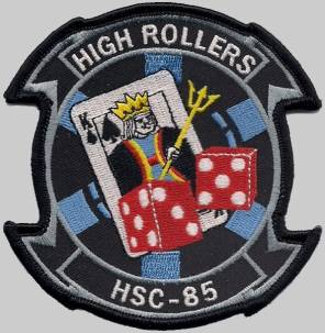 hsc-85 high rollers insignia crest patch badge helicopter sea combat squadron us navy
