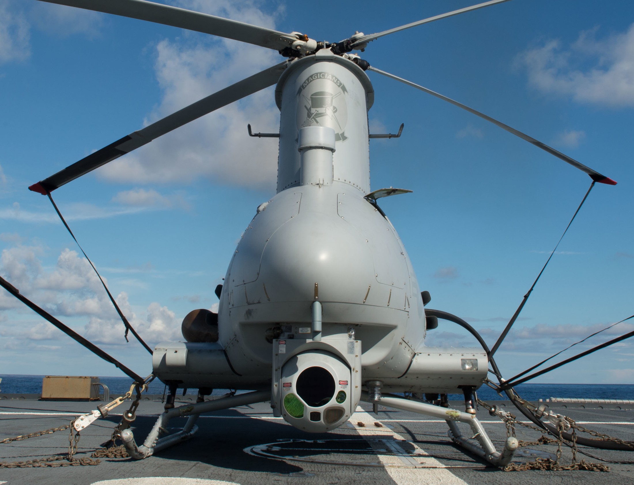 hsm-35 magicians helicopter maritime strike squadron us navy mq-8b fire scout uav 32