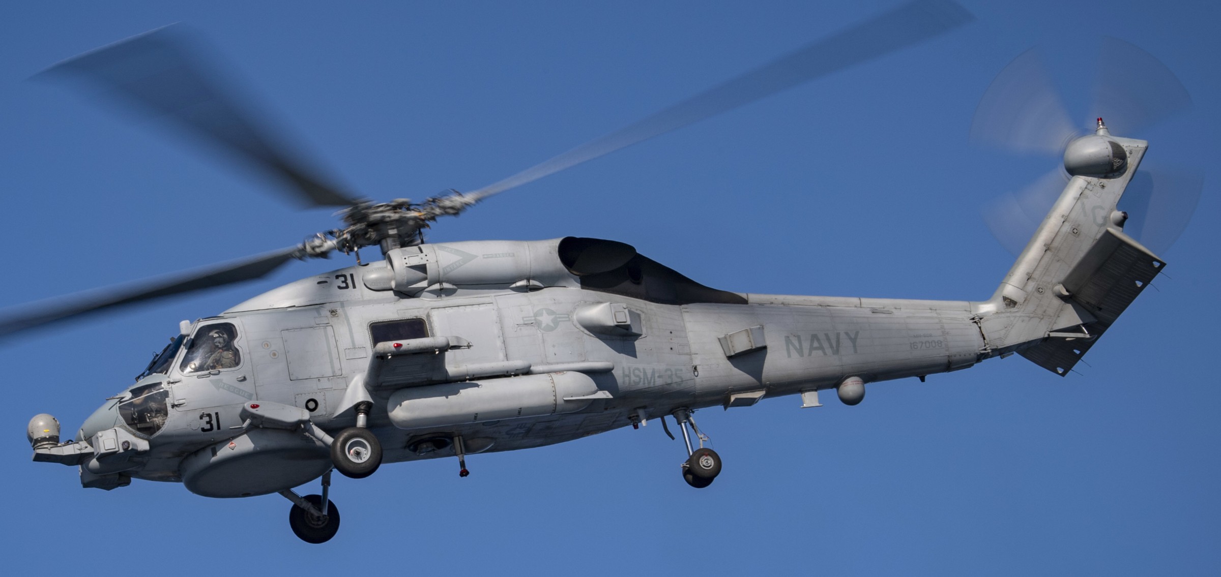 hsm-35 magicians helicopter maritime strike squadron us navy mh-60r seahawk ddg-101 uss gridley 44