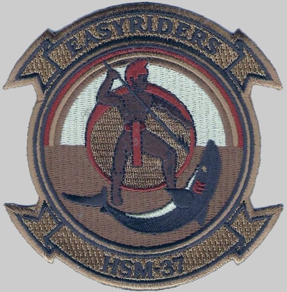 hsm-37 easyriders helicopter maritime strike squadron patch insignia crest badge 04