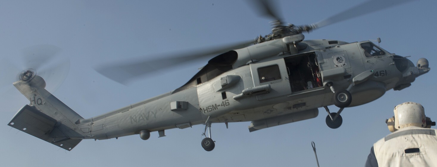 hsm-46 grandmasters helicopter maritime strike squadron mh-60r seahawk ddg-84 uss bulkeley 39