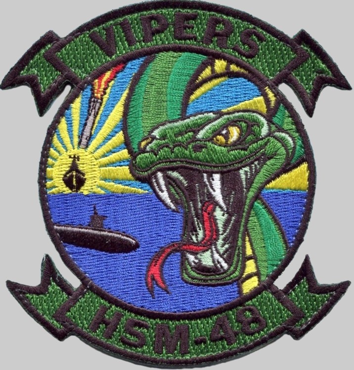 hsm-48 vipers helicopter maritime strike squadron patch crest insignia 02
