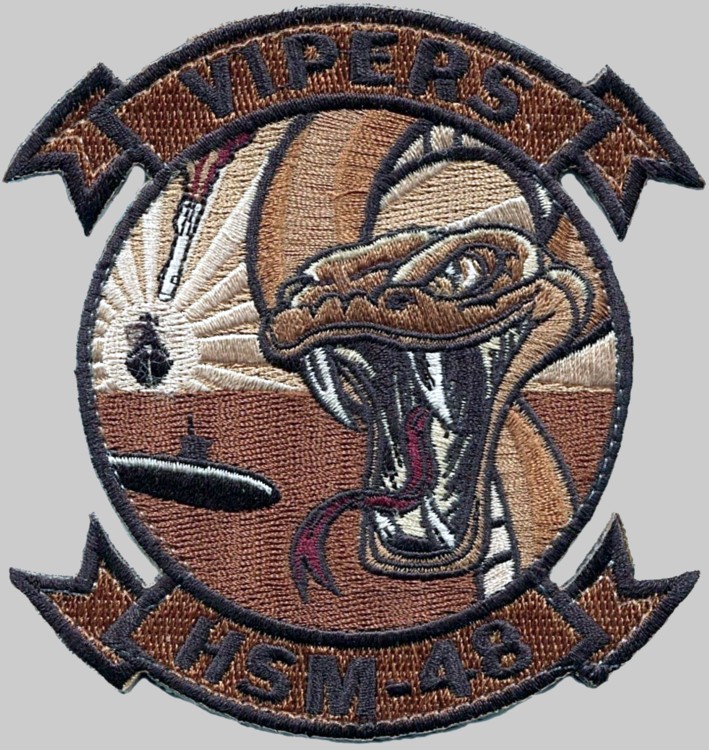 hsm-48 vipers helicopter maritime strike squadron patch crest insignia 03