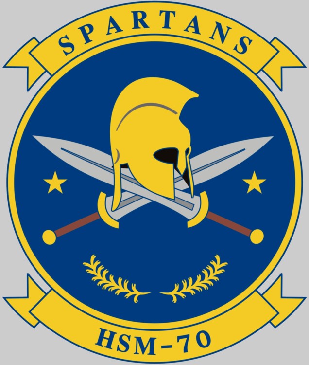 hsm-70 spartans helicopter maritime strike squadron patch insignia crest mh-60r seahawk 03