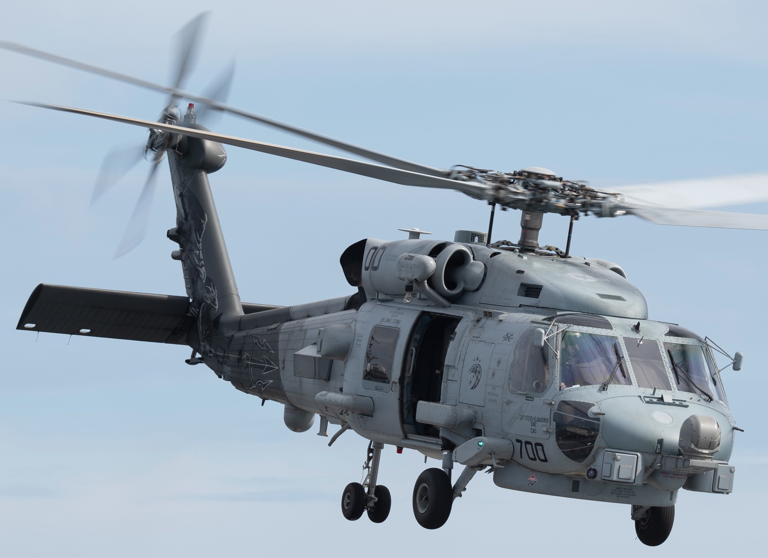 hsm-71 raptors helicopter maritime strike squadron mh-60r seahawk cvw-9 cvn-74 uss john c. stennis 34