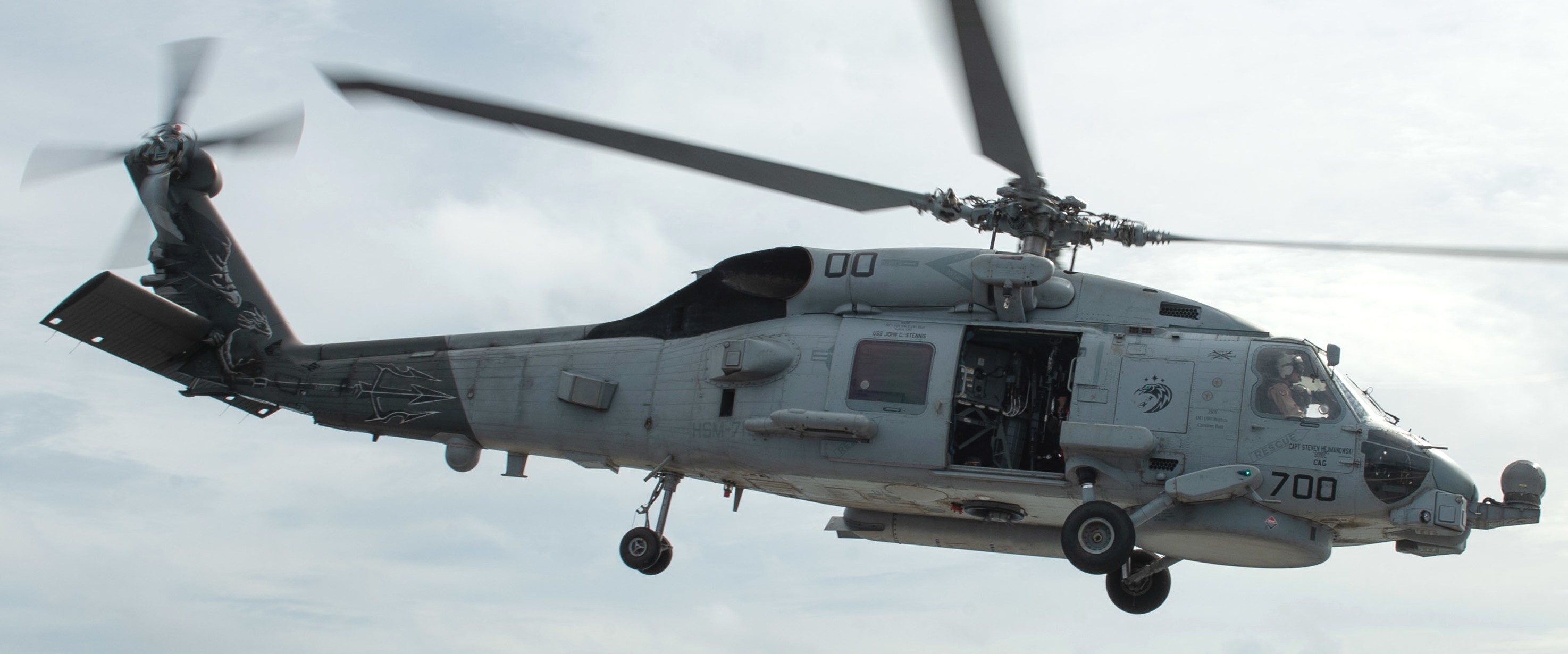 hsm-71 raptors helicopter maritime strike squadron mh-60r seahawk cvw-9 cvn-74 uss john c. stennis 36