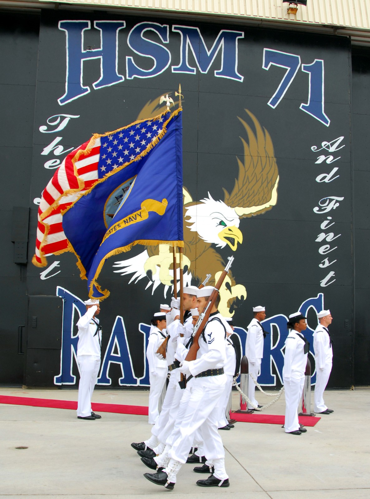 hsm-71 raptors helicopter maritime strike squadron mh-60r seahawk navy 2007 39 establishment ceremony