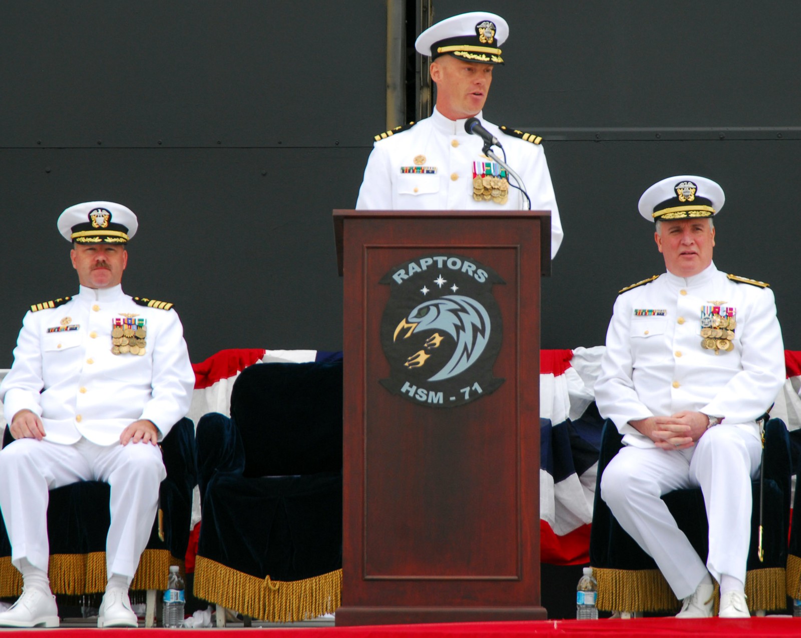 hsm-71 raptors helicopter maritime strike squadron mh-60r seahawk navy 2007 40 establishment ceremony nas north island