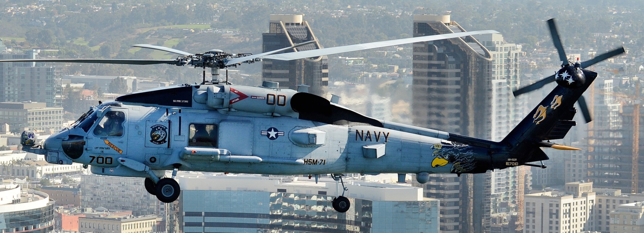 hsm-71 raptors helicopter maritime strike squadron mh-60r seahawk 63