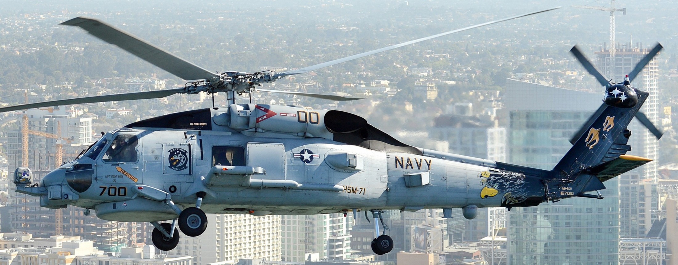 hsm-71 raptors helicopter maritime strike squadron mh-60r seahawk 64