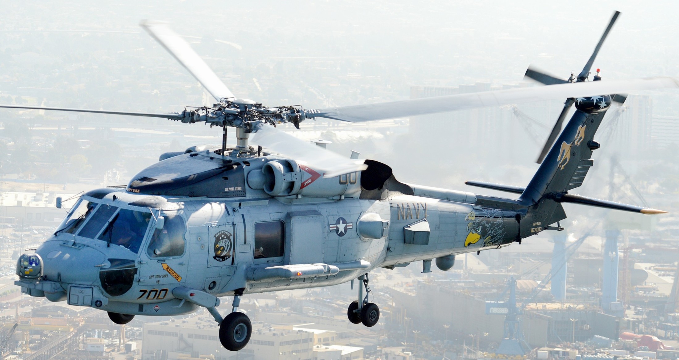 hsm-71 raptors helicopter maritime strike squadron mh-60r seahawk 65