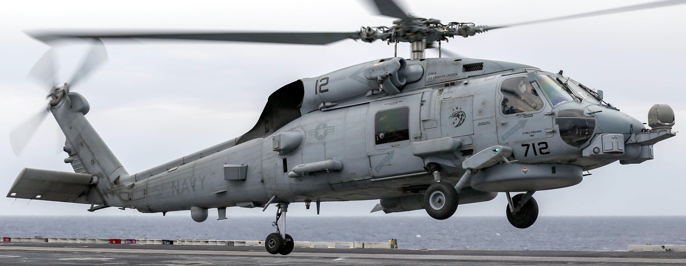 hsm-71 raptors helicopter maritime strike squadron mh-60r seahawk cvw-9 cvn-72 uss abraham lincoln 72