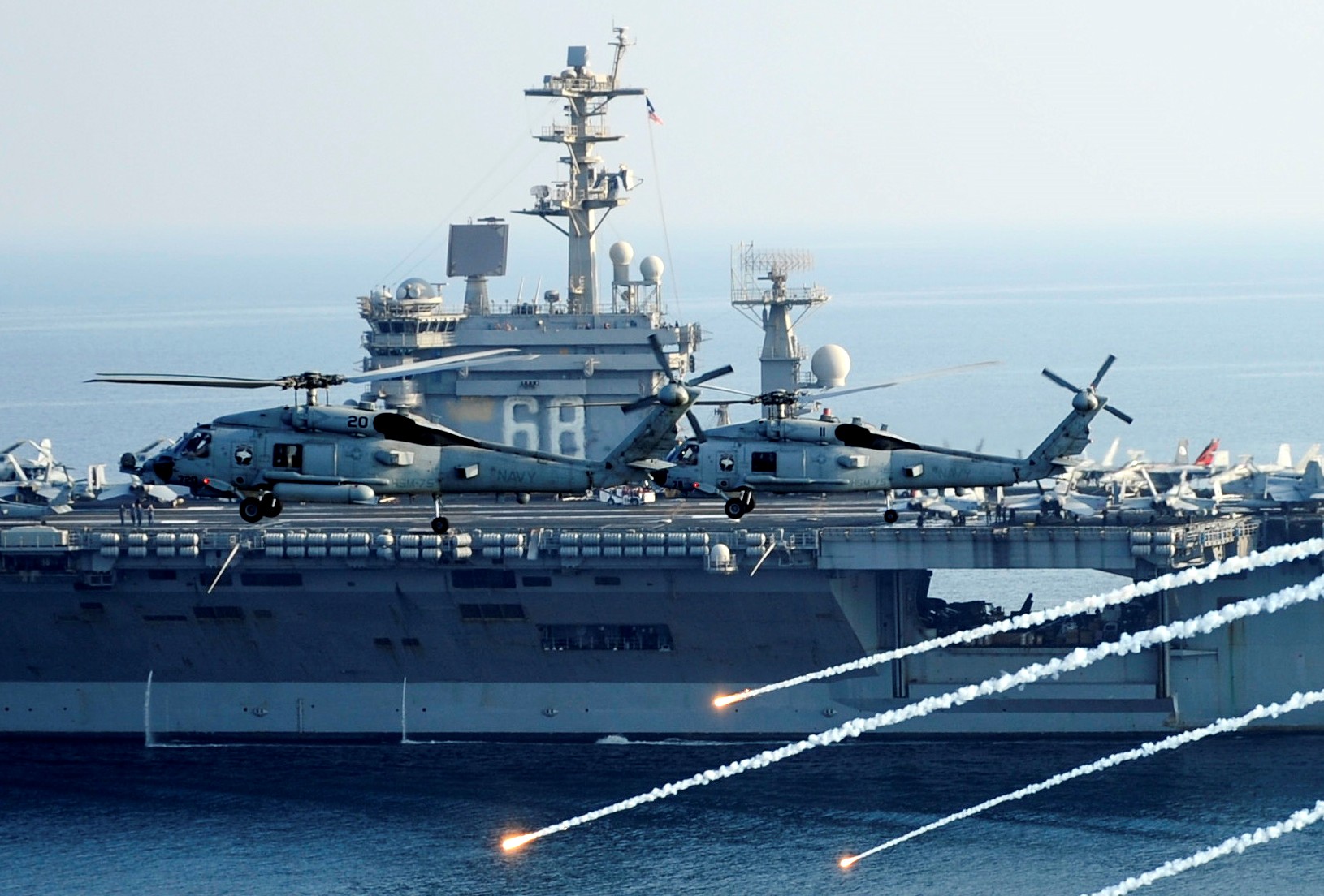 hsm-75 wolf pack helicopter maritime strike squadron mh-60r seahawk cvw-11 cvn-68 uss nimitz 20