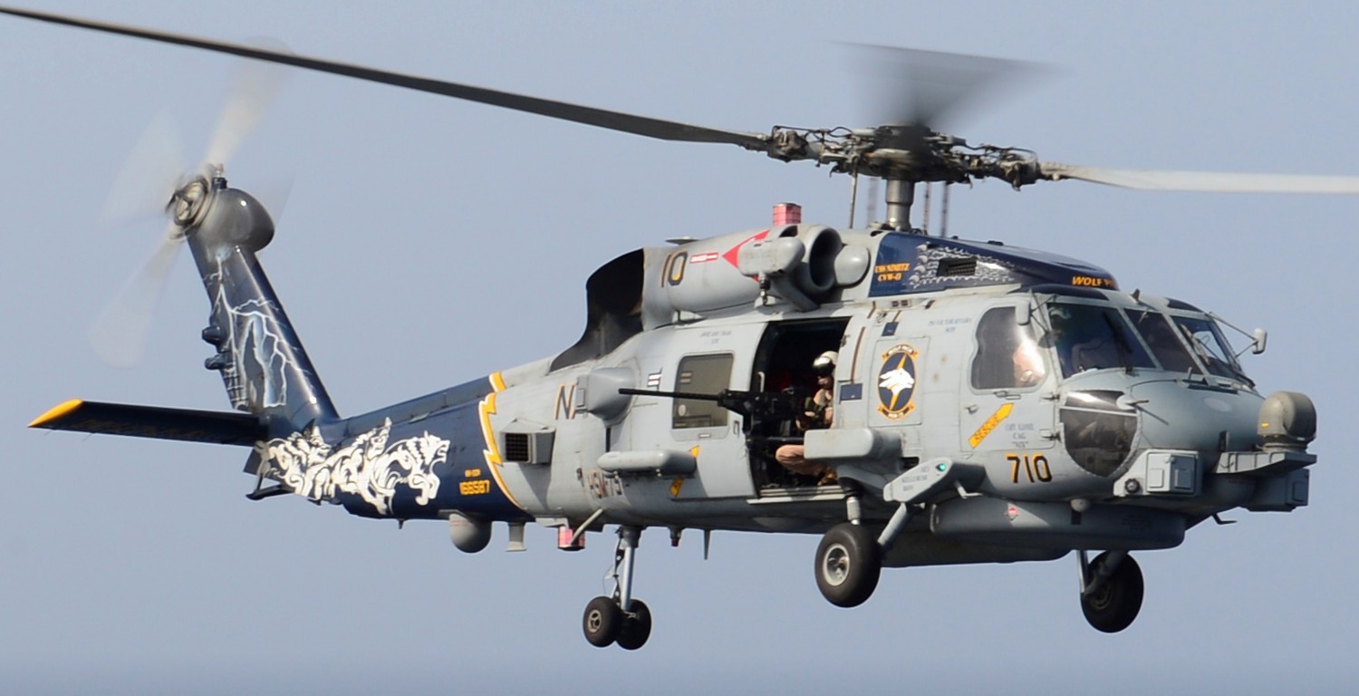 hsm-75 wolfpack helicopter maritime strike squadron us navy mh-60r seahawk 2013 22