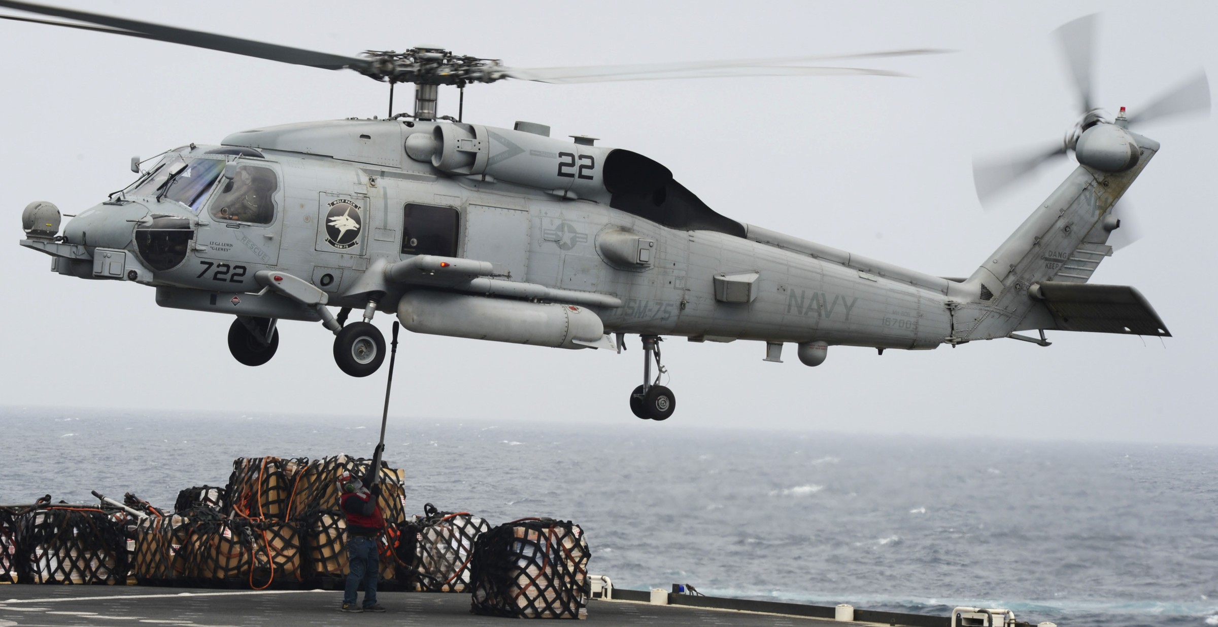 hsm-75 wolfpack helicopter maritime strike squadron us navy mh-60r seahawk 2013 59