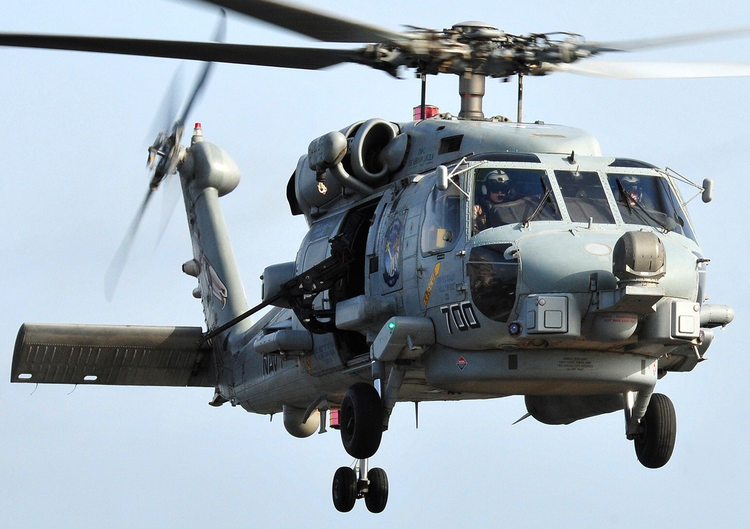 hsm-77 saberhawks helicopter maritime strike squadron sikorsky mh-60r seahawk us navy 2012 40 caliber .50 machine gun