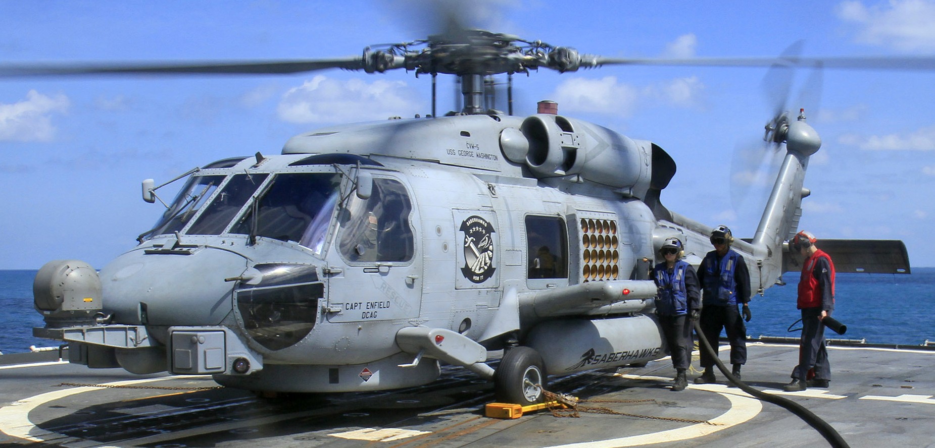 hsm-77 saberhawks helicopter maritime strike squadron us navy sikorsky mh-60r seahawk naf atsugi japan forward deployed cvw-5
