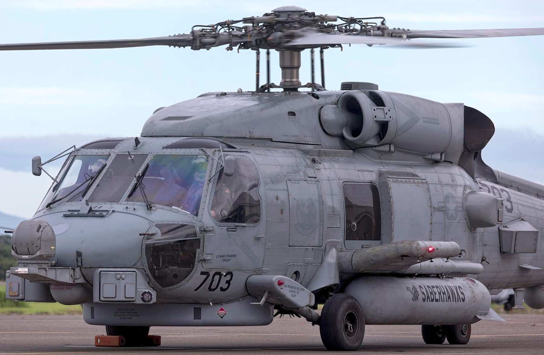 hsm-77 saberhawks helicopter maritime strike squadron mh-60r seahawk cvw-5 naf atsugi japan 121