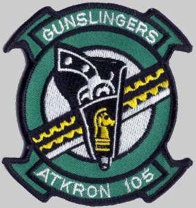 attack squadron va-105 gunslingers insignia patch crest badge atkron us navy