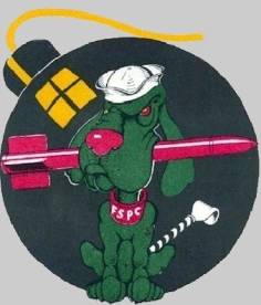 va-105 mad dogs crest insignia patch badge attack squadron atkron us navy skyraider