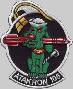 va-105 mad dogs patch insignia crest badge attack squadron us navy atkron