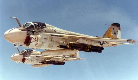 va-115 eagles arabs attack squadron atkron a-6 intruder a-1 skyraider us navy