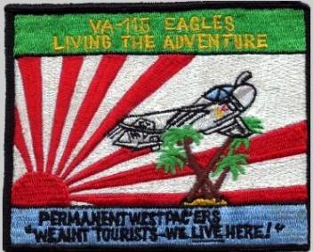 va-115 eagles cruise patch uss midway cv 41