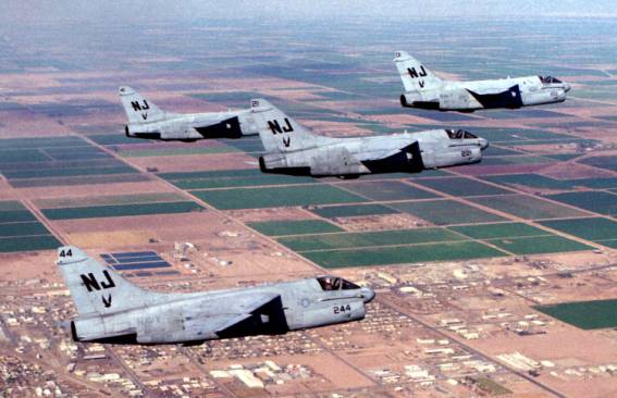 va-122 flying eagles attack squadron atkron fleet replacement training a-7 corsair ii