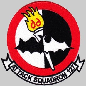 va-127 batmen insignia patch crest badge attack squadron adversary training skyhawk