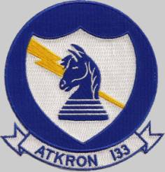 va-133 blue knights insignia patch crest badge attack squadron us navy atkron a-4 skyhawk