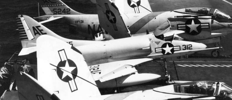 attack squadron va-133 blue knights atkron a4d-2 a-4b skyhawk cvg-13 uss constellation cva 64