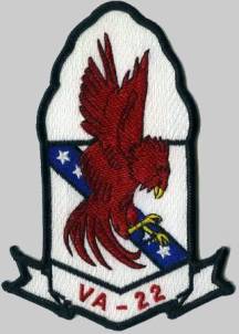 attack squadron va-22 fighting redcocks crest insignia badge patch