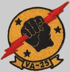 va-25 fist of the fleet patch crest insignia badge attack squadron atkron us navy