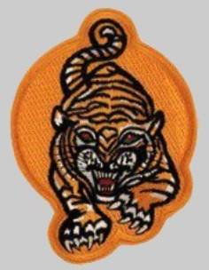 va-25 tigers crest insignia patch badge attack squadron us navy skyraider